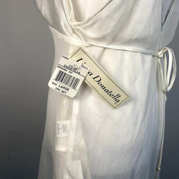 Floral Beaded White Linea Donatella Embroidered Ruffle Strappy Cami Mini Dress - Picture 4 of 7